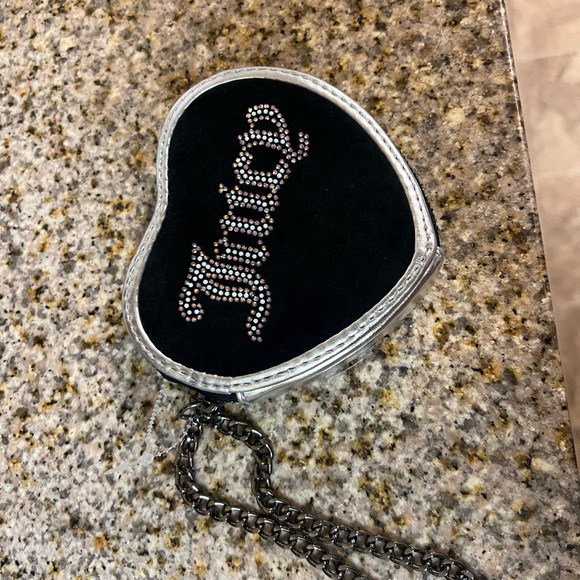 Juicy Couture Accessories - Juicy Couture Black and White Heart Pouch